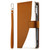 iPhone 17 Pro Stitching Multi-card Zipper Wallet Leather Phone Case with Short Strap - Brown