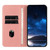 iPhone 17 Pro Strong Magnetic Frosted Flip Leather Phone Case - Pink iPhone 17 Pro Strong Magnetic Frosted Flip Leather Phone Case - Pink