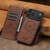 iPhone 17 Pro Suteni Q05 2-in-1 Multi-function Detachable Wallet MagSafe Phone Case - Brown