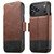 iPhone 17 Pro Suteni Q06 2-in-1 Multi-function Detachable Wallet MagSafe Phone Case - Brown