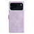 iPhone 17 Pro Triangles Embossed Leather Phone Case - Purple
