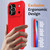 iPhone 17 Pro Wave Texture MagSafe Magnetic Liquid Silicone Phone Case - Red