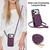 iPhone 17 Pro YM015 Crossbody Rhombic Card Bag RFID Phone Case - Dark Purple