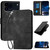 iPhone 17 Pro YX0080 Grid Butterfly Embossed Pattern Flip Leather Phone Case with Lanyard - Black