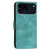 iPhone 17 Pro YX0080 Grid Butterfly Embossed Pattern Flip Leather Phone Case with Lanyard - Light Blue