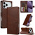 LC.IMEEKE Calf Texture Horizontal Flip Leather Case iPhone 17 Pro - Brown LC.IMEEKE Calf Texture Horizontal Flip Leather Case iPhone 17 Pro - Brown