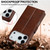 LC.IMEEKE Calf Texture Horizontal Flip Leather Case iPhone 17 Pro - Brown LC.IMEEKE Calf Texture Horizontal Flip Leather Case iPhone 17 Pro - Brown