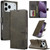 LC.IMEEKE Calf Texture Horizontal Flip Leather Case iPhone 17 Pro - Grey