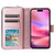 iPhone 17 9 Card Slots Zipper Wallet Bag Leather Phone Case - Rose Gold