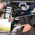 iPhone 17 ABEEL Color Block Magnetic RFID Leather Phone Case - Black-Green