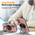 iPhone 17 Alloy Rotating Holder MagSafe Shockproof Phone Case - Rose Gold