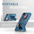 iPhone 17 Armor Magsafe Holder PC Hybrid TPU Phone Case - Dark Blue iPhone 17 Armor Magsafe Holder PC Hybrid TPU Phone Case - Dark Blue