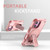 iPhone 17 Armor Magsafe Holder PC Hybrid TPU Phone Case - Pink