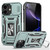 iPhone 17 Armor PC + TPU Camera Shield Phone Case - Alpine Green