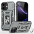 iPhone 17 Armor PC + TPU Camera Shield Phone Case - Grey
