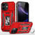 iPhone 17 Armor PC + TPU Camera Shield Phone Case - Red
