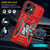 iPhone 17 Armor PC + TPU Camera Shield Phone Case - Red