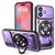 iPhone 17 Armor Rotating Holder MagSafe Phone Case - Purple