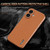 iPhone 17 AZNS Electroplated Edge Carbon Fiber Texture Phone Case - Black