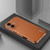iPhone 17 AZNS Electroplated Edge Carbon Fiber Texture Phone Case - Brown