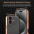 iPhone 17 AZNS Electroplated Edge Carbon Fiber Texture Phone Case - Brown