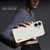 iPhone 17 AZNS Electroplated Frame Crocodile Texture Full Coverage Phone Case - White
