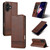 iPhone 17 AZNS Magnetic Calf Texture Flip Leather Phone Case - Dark Brown iPhone 17 AZNS Magnetic Calf Texture Flip Leather Phone Case - Dark Brown