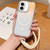 iPhone 17 Bright Shadow Magsafe Discoloration Phone Case with Wrist Strap - White iPhone 17 Bright Shadow Magsafe Discoloration Phone Case with Wrist Strap - White