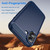 iPhone 17 Brushed Texture Carbon Fiber TPU Phone Case - Blue