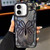 iPhone 17 Butterfly Electroplating TPU Phone Case with Epoxy Cardboard - Dark Purple