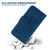 iPhone 17 Butterfly Rose Embossed Leather Phone Case - Blue