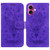 iPhone 17 Butterfly Rose Embossed Leather Phone Case - Purple
