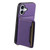 iPhone 17 Calf Texture Card Bag Design Full Coverage Phone Case - Purple