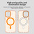 iPhone 17 Candy Magsafe PC Hybrid TPU Phone Case - Orange iPhone 17 Candy Magsafe PC Hybrid TPU Phone Case - Orange