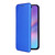 iPhone 17 Carbon Fiber Texture Flip Leather Phone Case - Blue