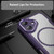 iPhone 17 Carbon Fiber Texture MagSafe Translucent Phone Case - Purple iPhone 17 Carbon Fiber Texture MagSafe Translucent Phone Case - Purple