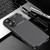 iPhone 17 Carbon Fiber Texture Shockproof TPU Phone Case - Black