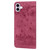 iPhone 17 Cartoon Sakura Cat Embossed Leather Phone Case - Wine Red iPhone 17 Cartoon Sakura Cat Embossed Leather Phone Case - Wine Red