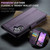 iPhone 17 CaseMe 023 Butterfly Buckle Litchi Texture RFID Anti-theft Leather Phone Case - Purple