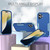 iPhone 17 Commuter Shockproof TPU + PC Phone Case - Royal Blue+Grey Green