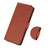 iPhone 17 Cow Texture Leather Phone Case - Brown
