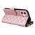 iPhone 17 Crossbody Rhombic Zipper Tower Buckle Leather Phone Case with Lanyard - Rose Gold iPhone 17 Crossbody Rhombic Zipper Tower Buckle Leather Phone Case with Lanyard - Rose Gold