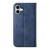 iPhone 17 Cubic Grid Calf Texture Magnetic Leather Phone Case - Blue iPhone 17 Cubic Grid Calf Texture Magnetic Leather Phone Case - Blue