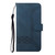 iPhone 17 Cubic Skin Feel Flip Leather Phone Case - Blue