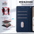 iPhone 17 Cute Cats RFID Leather Phone Case - Blue