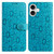iPhone 17 Daisy Embossed Leather Phone Case - Blue