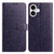 iPhone 17 Daisy Embossed Leather Phone Case - Dark Purple