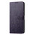 iPhone 17 Daisy Embossed Leather Phone Case - Dark Purple