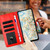 iPhone 17 Daisy Embossed Leather Phone Case - Red iPhone 17 Daisy Embossed Leather Phone Case - Red