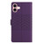 iPhone 17 Diamond Embossed Skin Feel Leather Phone Case - Purple